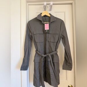 PrettyLittleThing Charcoal Utility Jacket